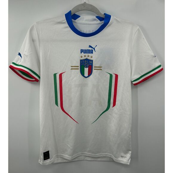 Puma Other - NWT Puma White Italy National Team 2022/23 Away Replica Jersey Size L Boys Kids